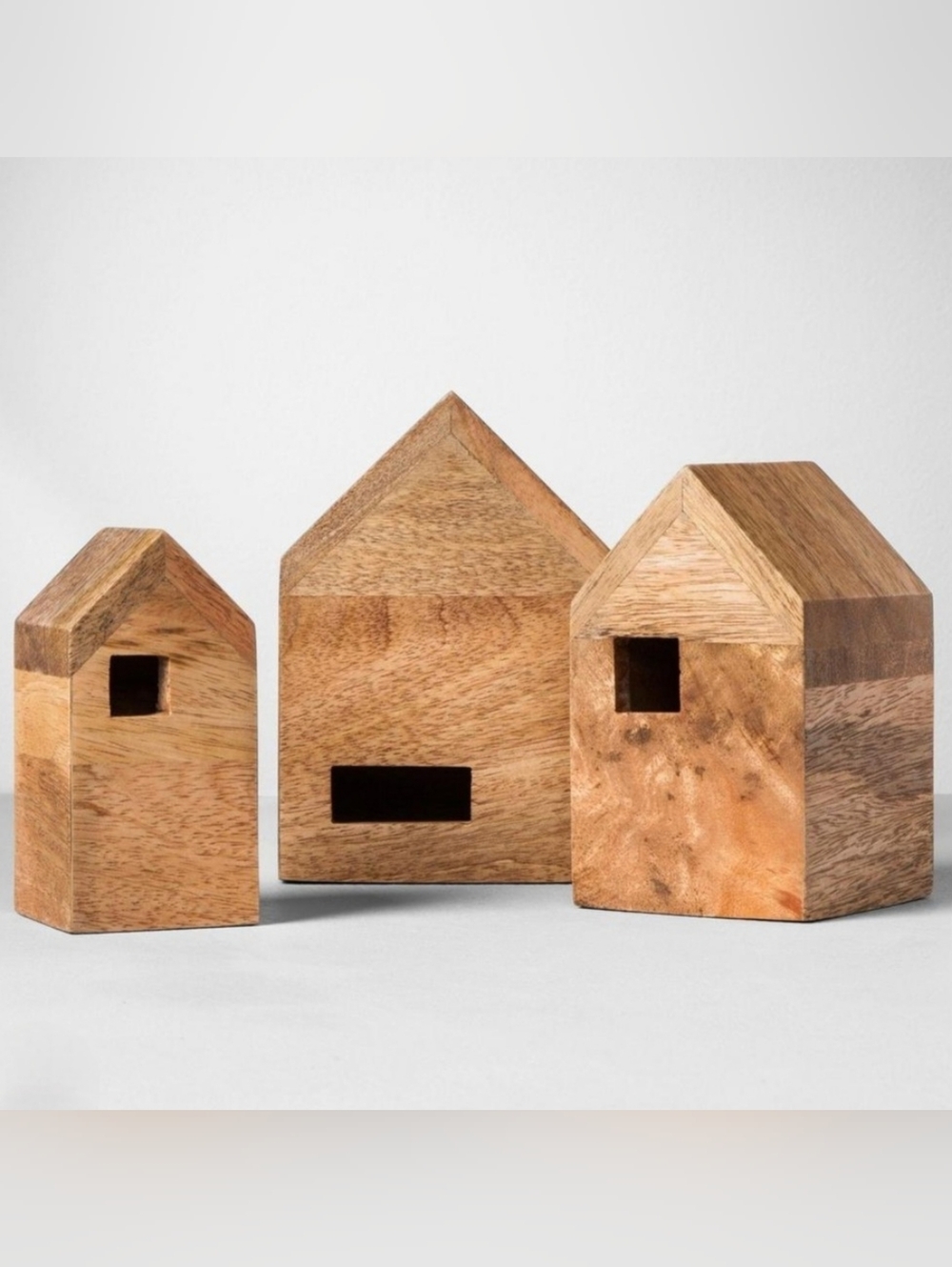 Hearth & Hand Wooden Nesting Houses Set Of 3